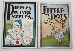 Vintage 1930 Big Box Dot to Dot Drawing Books 10 Set Platt & Munk No 161 MCMXL