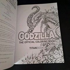 Godzilla: The Official Coloring Book Paperback Titan Books 62 Pictures 31 Pages