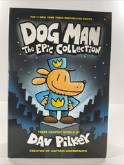 Dog Man The Epic Collection Graphic Novels Lot of 3 Box Set HC by Dav Pilkey