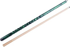 58″ Pool Cue/Pool Stick Ergonomic Design Hardwood Canadian Maple 20oz, Green