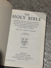 Holy Bible KJV OXFORD 1940s Concordance Morocco Personal Size Great Britain