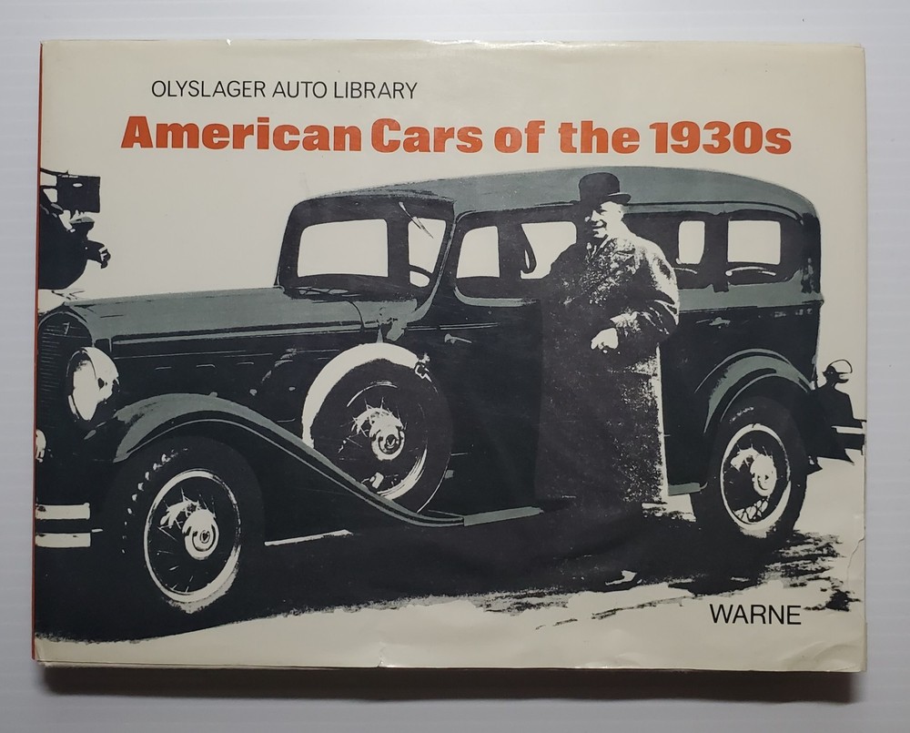 American Cars of the 1930’s Vintage Hardcover w/DJ (1971)