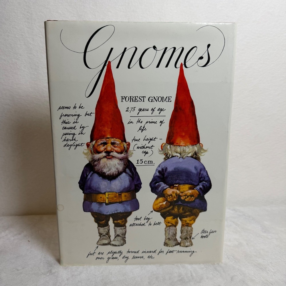 Gnomes by Wil Huygen & Rien Poortvliet 1977 Hardcover Illustrated Dust Jacket