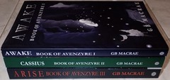 Awake Cassius Arise Book of Avenzyre I II III G B Macrae ~ All Signed by Author