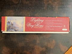 Large 11.5″ Holy Bible NKJV Thomas Kinkade Lighting the Way Home Bonded Leather