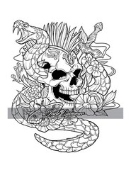 100 Tattoos: Tattoo Coloring Book for Adults with Incredible Designs of…