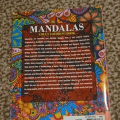 Mandalas Adult Coloring Book Paperback Illustrated Adults English