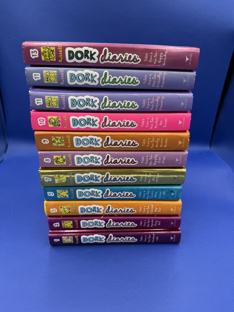 Lot of 11 DORK DIARIES By Rachel Renee Russell Hardcover Books