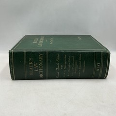 Vintage BLACK’S LAW DICTIONARY Henry Campbell Black Ewtn HC Green 1968 USA