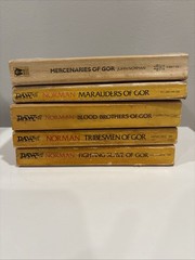 John Norman Gor lot 5 books Daw Gorean lifestyle vintage bdsm Art Covers