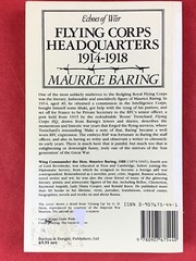 Book PB “Echoes Of War Flying Corps Headquarters 1914-1918” Maurice Baring