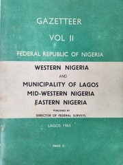 Gazetteer Vol II Nigeria Lagos 1965 Fold Out Map Federal Survey Book 176 Pages