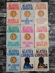 30 Vtg Agatha Christie Mystery Paperback Book Lot Hercule Poirot Berkley Bantam