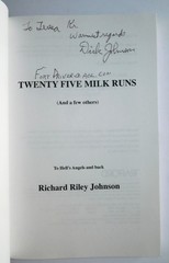 Twenty Five Milk Runs by Richard Johnson Signed Inscribed WWII Bomber Memoir
