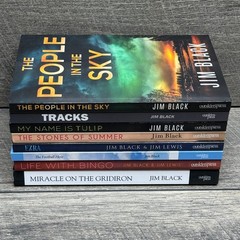 Lot of 8 Jim Black Paperback Books SIGNED Outskirts Press Fiction