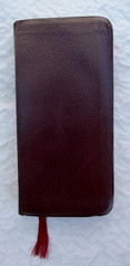 NIV Trimline Pocket Bible New Testament 1984 Burgundy Leather Red Lettered Gilt