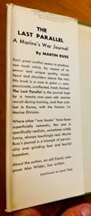 The Last Parallel: Marine’s War Journal (Korea) – Russ, First Edition. Good/VG