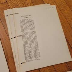 American Bible Society New Testament Wide Margin Loose Leaf Pages INCOMPLETE