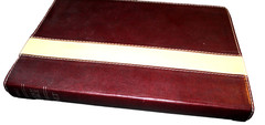 VTG 04 Tyndale Premium Slimline Reference Bible NLT Burgundy Two Tone Duotone