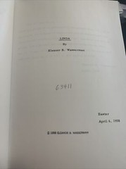 Linda By Eleanor B. Wasserman 1958 First Edition True Story