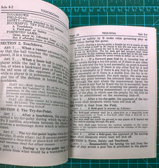 Vintage 1976 National Alliance Football Rule Book NFHS High School Softcover