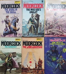 Lot 6 vintage Michael Moorcock DAW PB Books History of the Runestaff 1-4