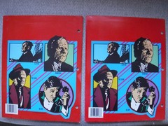 Dick Tracy Lot Giant Sticker Fun Coloring Book + 2 Folders 1990 Golden Vintage