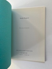 ANISH KAPOOR ~ Kohji Ogura Gallery 1989 exhibition catalog installation art