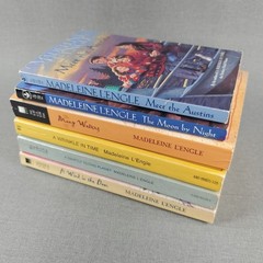 MADELEINE L’ENGLE 6 Paperback Book Lot~ Wrinkle ~ Waters ~ Wind ~ Swiftly ~ Moon