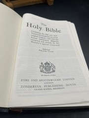 Vtg French Morocco Leather bound King James HOLY BIBLE Concordance Red Letter