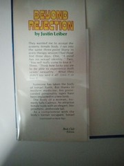 Beyond Rejection by Justin Leiber. Hardcover 1980 BCE