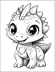 NEw Baby Dinosaur Coloring Book – Fun & Educational Activity for Kids A
