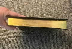 1966 The Methodist Hymnal – black soft leather, gold leaf, purple ribbon