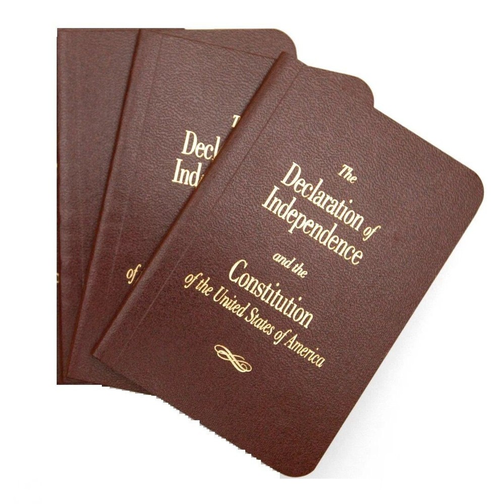 3 Pocket Size United States Declaration Of Independence & Constitution Of the US
