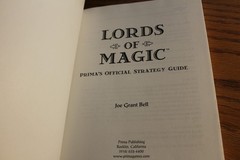 Prima’s Official Strategy Guide Lords of Magic Joe Grant Bell like new