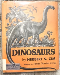 Dinosaurs by Herbert S. Zim Illus. by James Gordon Irving c.1976 Library Edition