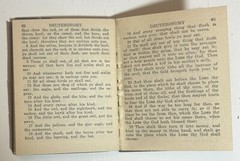 The Holy Bible Deutoronomy Joshua Little Leather Library (Dried Out)