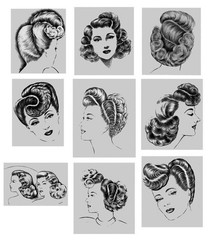 1940s Hairstyle Book by Anderson (Vintage Hairstyling)
