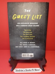 The Guest List Lucy Foley Hardcover Thriller Mystery Morrow Books