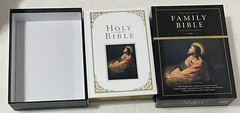 KJV Family Bible, Deluxe White Bonded Leather-Over-Board by Holman Bible Lk NEW