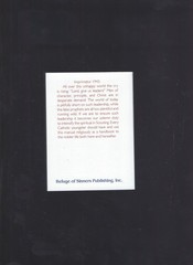A Catholic Manual for Scouts NEW Small Softcover Book of 110 pages