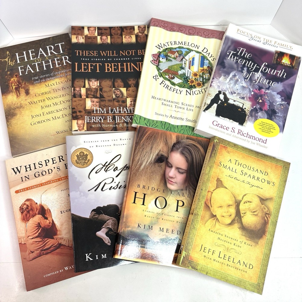 Lot of 8 Mixed Authors Inspirational Short Stories Family Faith Love Encourage