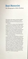The Photographs of Allen Ginsberg, Beat Memories, 2010, VG+ Condition