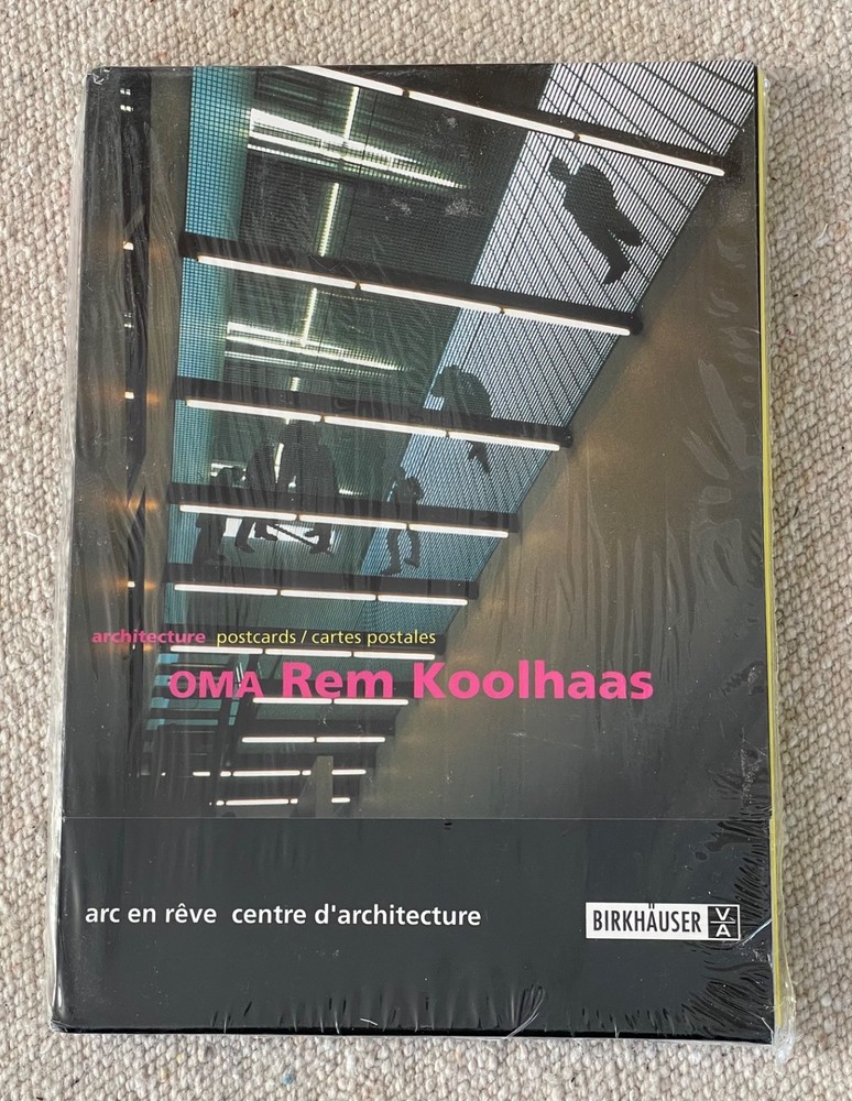 OMA Rem Koolhaas: 9 built projects 9 projets construits 1987-97 postcards New