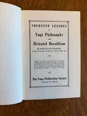 14 Lessons in Yogi Philosophy – Yogi Ramacharaka 1931 HC – EUC