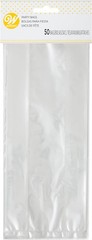 Wilton Clear Treat Party Bags, 4 x 9.5 in., 50 Pack 50 Pack,