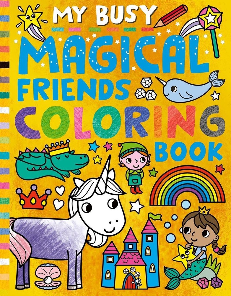 My Busy Magical Friends Coloring Book by Tiger Tales (English) Paperback Book