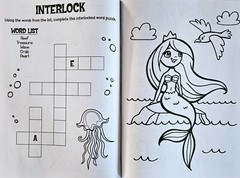MERMAID & PRINCESS Giant Coloring & Activity Books 256 pages total BRAND NEW