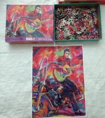 ELVIS PRESLEY BLEND COTA 550 PIECE PUZZLE POSTER 2019 & by the presleys book