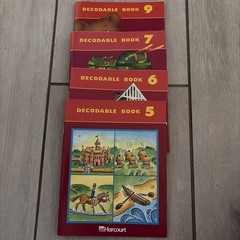 Harcourt Decodable Books Set 5 6 7 9 Early Reader Phonics Softcover Lot Learning